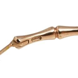 Gucci Bamboo 18K Rose Gold Hoop Earrings