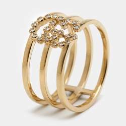 Gucci Icon Diamond 18K Gold Ring -  Sweden