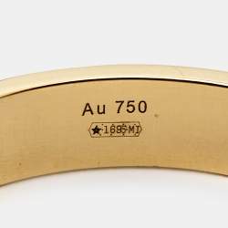 Gucci Icon 18k Yellow Gold Band Ring Size 59