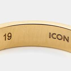 Gucci Icon 18k Yellow Gold Band Ring Size 59