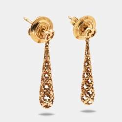 Gucci Diamantissima 18K Rose Gold Drop Earrings