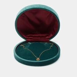 Gucci Double G 18k Yellow Gold Pendant Necklace