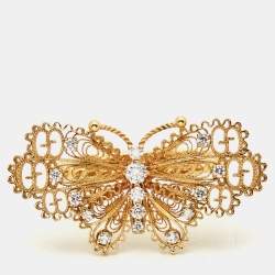 Gucci Le Marche des Merveilles Diamonds 18k Yellow Gold Ring Size 52