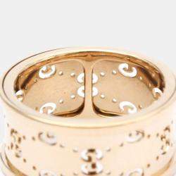 Gucci 18K Rose Gold Icon Band Ring EU 53