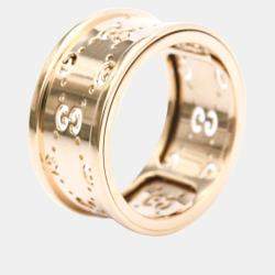 Gucci 18K Rose Gold Icon Band Ring EU 53