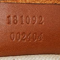 مملوكة مسبقًا Gucci Navy Blue/Tan GG Nylon and Leather Hobo