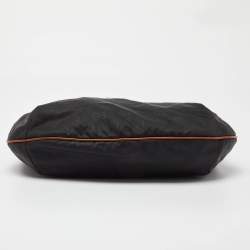 مملوكة مسبقًا Gucci Navy Blue/Tan GG Nylon and Leather Hobo