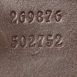 Pre Owned Gucci Brown/Beige GG Canvas and Leather Small Web Joy Boston Bag