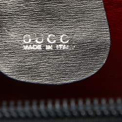 Pre Owned Gucci Black Glossy Leather GG Square Box Tote