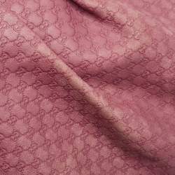 Pre Owned Gucci Dark Pink Guccissima Leather Medium Sukey Tote