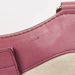 Pre Owned Gucci Dark Pink Guccissima Leather Medium Sukey Tote