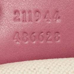 Pre Owned Gucci Dark Pink Guccissima Leather Medium Sukey Tote