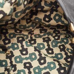 Pre Owned Gucci Black Guccissima Leather Large Abbey D Ring Shoulder Bag