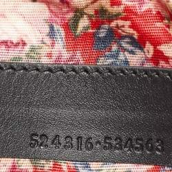 Pre Owned Gucci Black/Yellow Patent Leather and Rubber Game Patch Wristlet Clutch