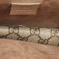 Pre Owned Gucci Beige GG Supreme Canvas Mini Dionysus Shoulder Bag