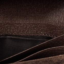 Gucci Brown GG Supreme Canvas and Leather Web Ophidia Card Case 