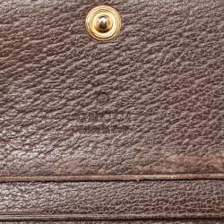 Gucci Brown GG Supreme Canvas and Leather Web Ophidia Card Case 