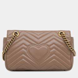 Pre Owned Gucci Small GG Marmont Matelasse Crossbody Bag