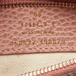 Gucci Pink Leather Mini Swing Tote