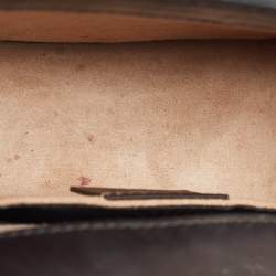 Pre Owned Gucci Black Leather Mini Web Chain Sylvie Crossbody Bag