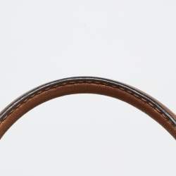 Pre Owned Gucci Bronze/Beige GG Canvas and Leather Medium Sukey Tote