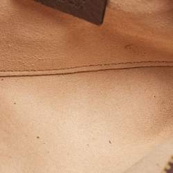 Pre Owned Gucci Beige/Brown GG Supreme Canvas and Leather Mini Ophidia Crossbody Bag