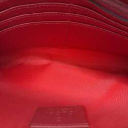 Pre Owned Gucci Beige GG Supreme Canvas Embroidered Face Chain Pochette