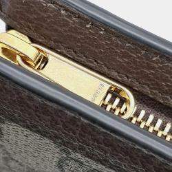 Gucci Brown GG Canvas Web Ophidia Clutch 