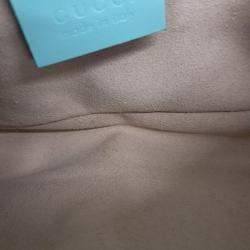 Gucci Mint Leather Super Mini GG Marmont Shoulder Bag