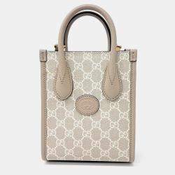 Gucci Beige Interlocking G Mini Tote Bag 