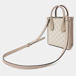 Gucci Beige Interlocking G Mini Tote Bag 