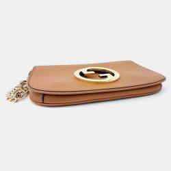 Gucci Brown Leather Blondie Shoulder Bag