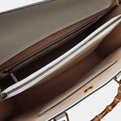 Pre Owned Gucci White Diana Maxi Tote Bag