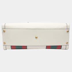 Pre Owned Gucci White Diana Maxi Tote Bag