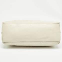 Gucci Off White Leather Medium Soho Chain Tote