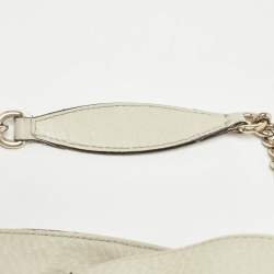 Gucci Off White Leather Medium Soho Chain Tote