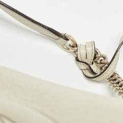 Gucci Off White Leather Medium Soho Chain Tote