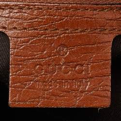 Pre Owned Gucci Brown Leather Medium Horsebit Hobo