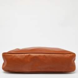 Pre Owned Gucci Brown Leather Medium Horsebit Hobo