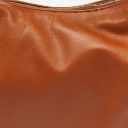 Pre Owned Gucci Brown Leather Medium Horsebit Hobo