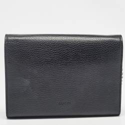 Gucci Black Leather Dionysus Wallet On Chain