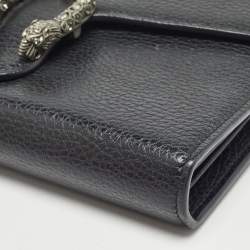 Gucci Black Leather Dionysus Wallet On Chain