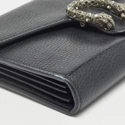 Gucci Black Leather Dionysus Wallet On Chain