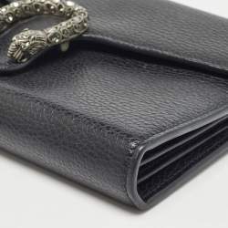 Gucci Black Leather Dionysus Wallet On Chain