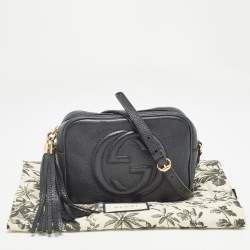 Pre Owned Gucci Black Leather Small Soho Disco Crossbody Bag