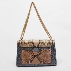 مملوكة مسبقًا حقيبة كتف غوتشي قفل متوسطة جلد غوتشيسيما خضراء