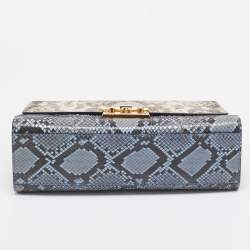 مملوكة مسبقًا حقيبة كتف غوتشي قفل متوسطة جلد غوتشيسيما خضراء