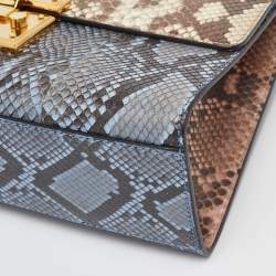 مملوكة مسبقًا حقيبة كتف غوتشي قفل متوسطة جلد غوتشيسيما خضراء