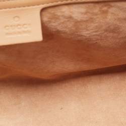 مملوكة مسبقًا حقيبة كتف غوتشي قفل متوسطة جلد غوتشيسيما خضراء