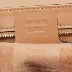 مملوكة مسبقًا حقيبة كتف غوتشي قفل متوسطة جلد غوتشيسيما خضراء